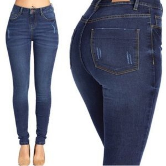 {Blue Age}Jr Sz 11 Butt LiftingJeans,DarkBlue - Picture 3 of 3